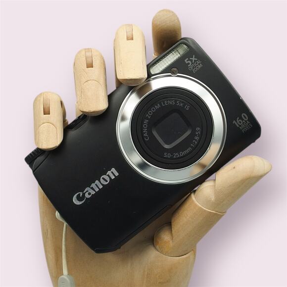 Canon PowerShot A3300 Digital Camera | 16MP | Black - Picture 1 of 5